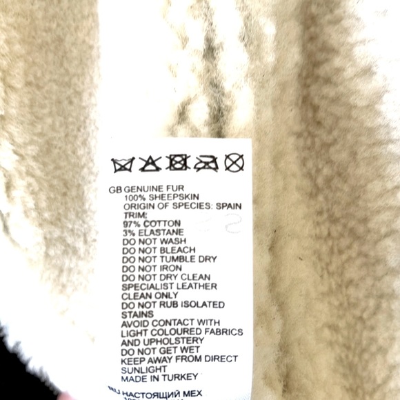 REISS ( NEW ) Firenze Shearling Bomber Jacket - Picture 8 of 10